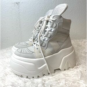 Dolls Kill Shoes Darker Wavs Distortion Suede High Top